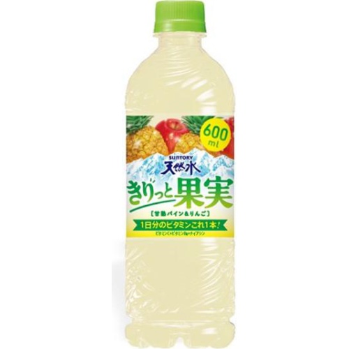 サントリー 天然水きりっと果実パイン&りんご600