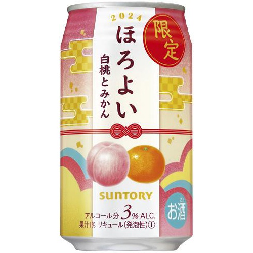 サントリー ほろよい 白桃とみかん 350ml【01/04 新商品】