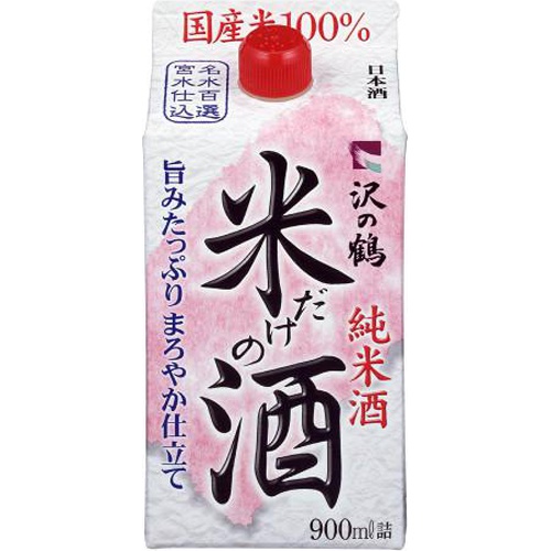 沢の鶴 新・米だけの酒 紙900ml