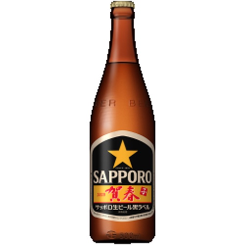 サッポロ 黒ラベル 賀春ビール中瓶500ml