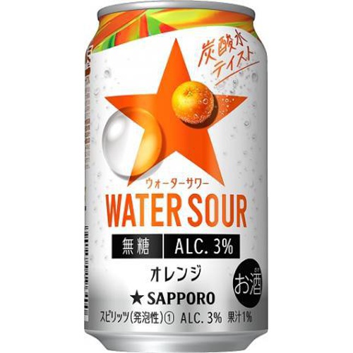 サッポロ ウォーターサワー オレンジ 350ml