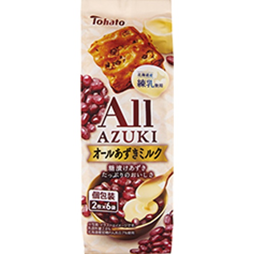 東ハト 2枚×6袋オールあずきミルク【11/20 新商品】【11/20 新商品】