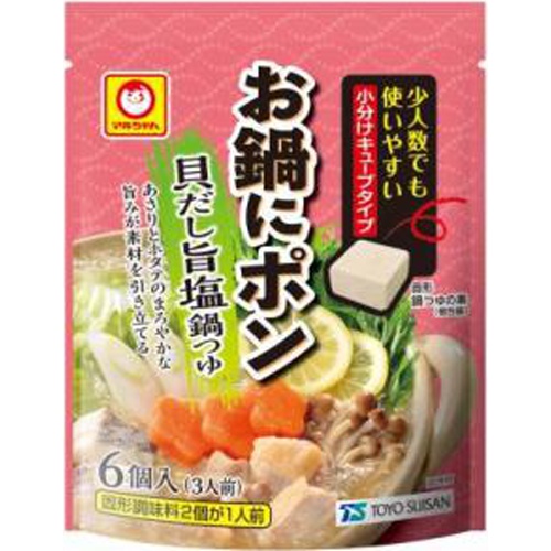 マルちゃん お鍋にポン 貝だし旨塩鍋つゆ6個 08 15 新商品 商品紹介 お菓子 駄菓子の仕入れや激安ネット通販なら菓子卸問屋タジマヤ