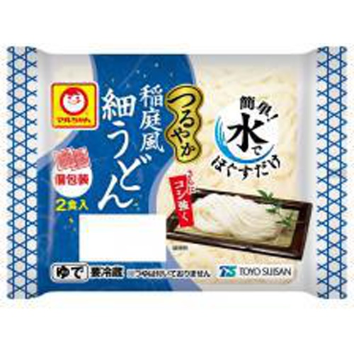 マルちゃん つるやか稲庭風細うどん2食入