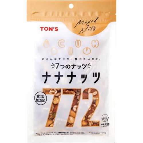 東洋ナッツ 食塩無添加ナナナッツ 160g【04/01 新商品】