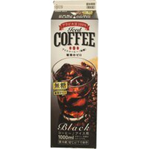 トモエ アイスコーヒー アラビカ豆100%無糖1L