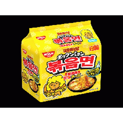 日清 焼そばポックンミョン 韓国風甘辛チーズ5食