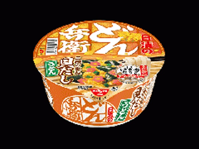 日清 どん兵衛 三種の重ね貝だしうどん【02/16 新商品】