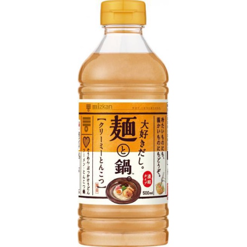 ミツカン 麺と鍋。クリーミーとんこつ500ml