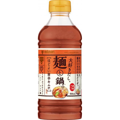 ミツカン 麺と鍋。ほどよい旨辛キムチ500ml