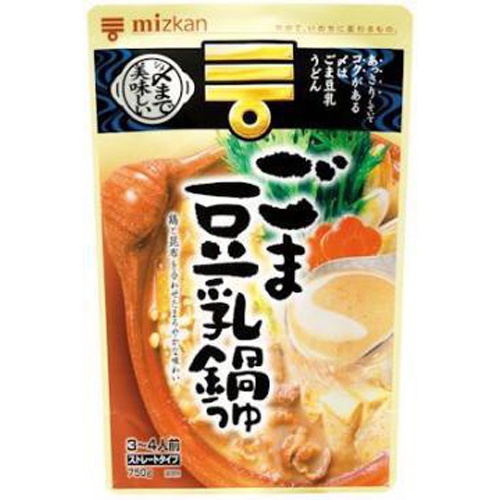 ミツカン ごま豆乳鍋つゆストレート 750g