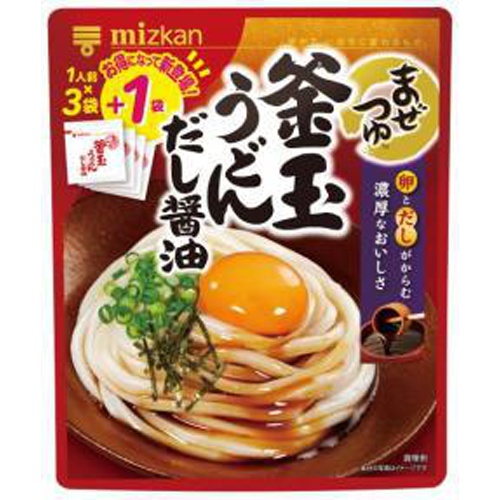 ミツカン まぜつゆ釜玉うどんだ し醤油4袋