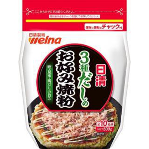 日清 3種だしのお好み焼粉 500g