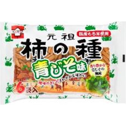 浪花屋 元祖柿の種 青じそ6パック126g