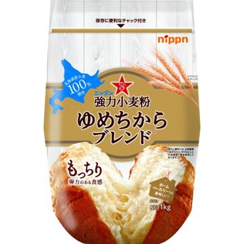 ニップン 強力小麦粉ゆめちからブレンド 1kg