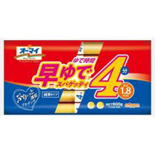 オーマイ 早ゆでスパゲッティ1.8mm結束600g