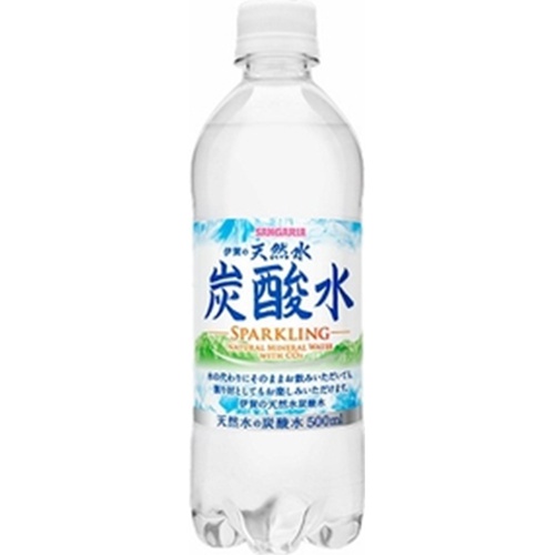 サンガリア 天然水炭酸水 P500ml