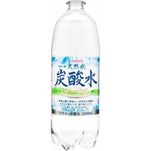 サンガリア 天然水炭酸水 1L