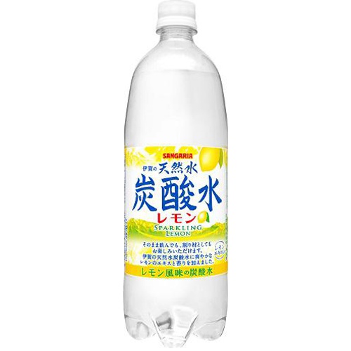 サンガリア 天然水炭酸水レモン P1L