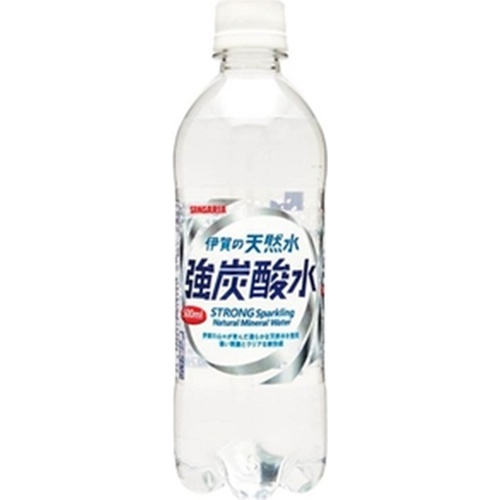 サンガリア 伊賀の天然水強炭酸水P500ml