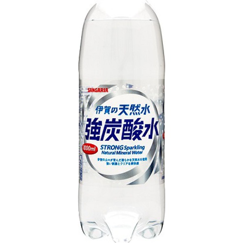 サンガリア 伊賀の天然水強炭酸水P1000ml