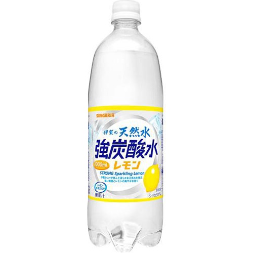 サンガリア 伊賀の強炭酸水レモンP1000ml