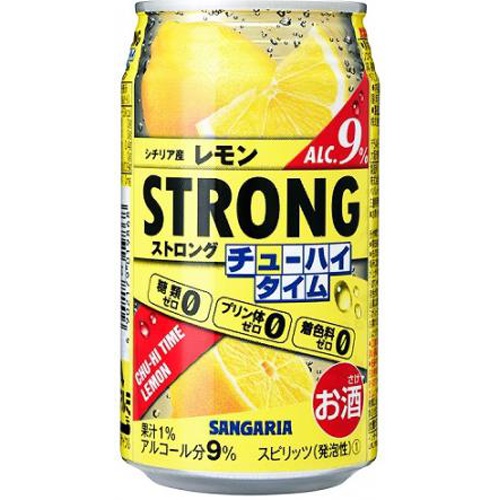 ストロングチューハイタイム ゼロレモン340ml