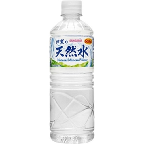 サンガリア 伊賀の天然水 P600ml