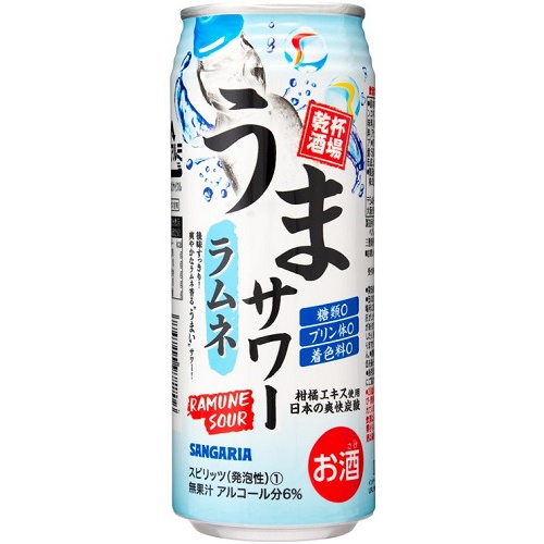 サンガリア うまサワー ラムネ 500ml