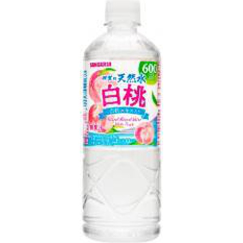 サンガリア 伊賀の天然水白桃 P600ml