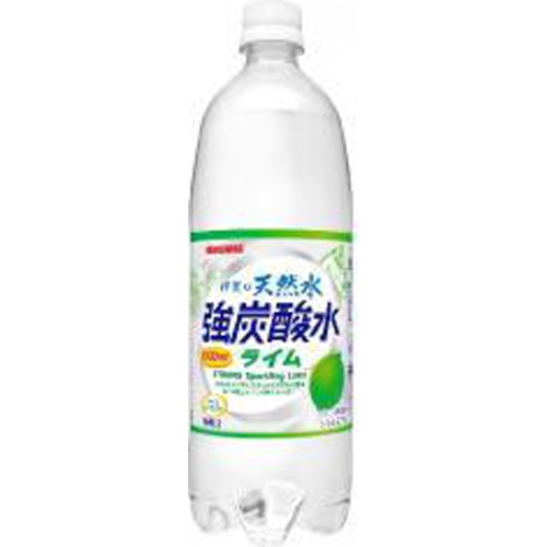 サンガリア 伊賀の天然水 強炭酸水ライム1L