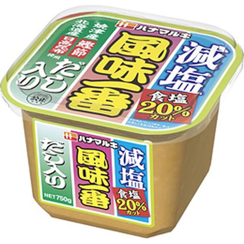 ハナマルキ だし入り風味一番減塩 750g