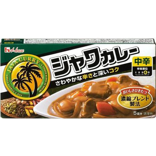 ハウス ジャワカレー中辛 104g