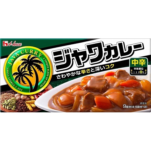 ハウス ジャワカレー中辛 185g