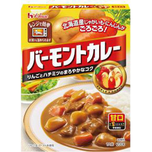 ハウス レトルトバーモントカレー 甘口200g