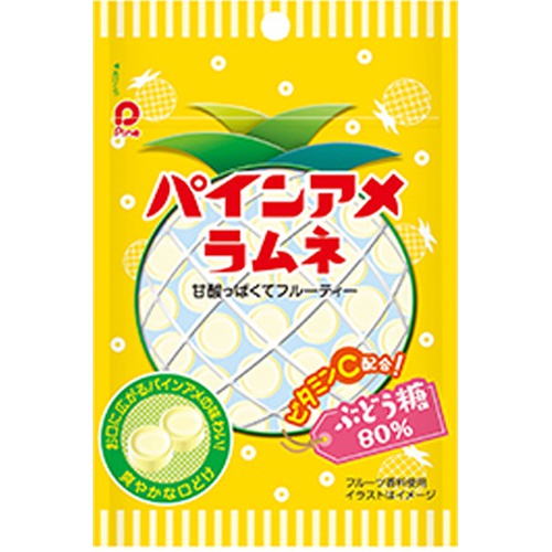 パイン パインアメラムネ 25g 商品紹介 お菓子 駄菓子の仕入れや激安ネット通販なら菓子卸問屋タジマヤ