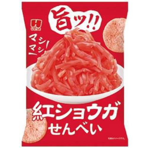 ひざつき マシマシ紅ショウガせんべい 32g