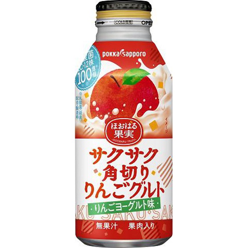 ポッカS サクサク角切りりんごグルト B缶380g