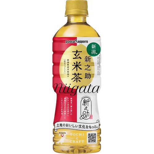 ポッカS 新潟新之助玄米茶 P525ml【10/16 新商品】