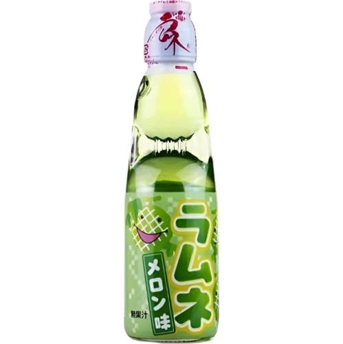 ハタ 瓶ラムネ メロン味200ml【05/02 新商品】