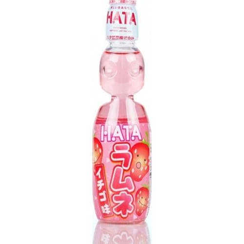 ハタ鉱泉 ペットラムネ イチゴ味250ml