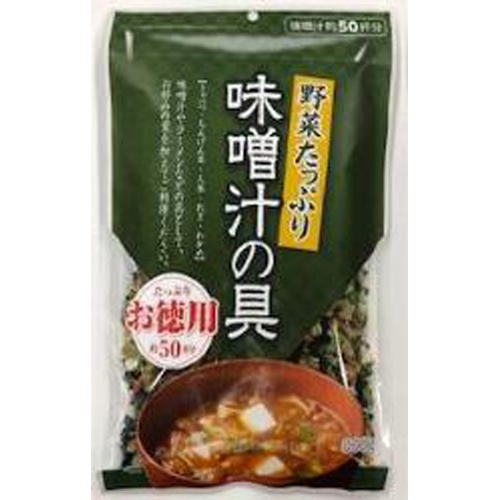 フジサワ 野菜たっぷり味噌汁の具 お徳用160g