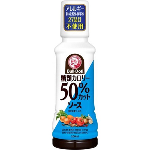 ブルドック糖類カロリー50%カットソース200ml