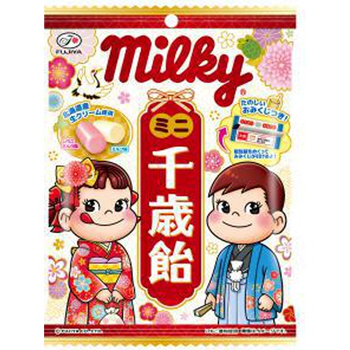 不二家 ミルキーミニ千歳飴袋 65g