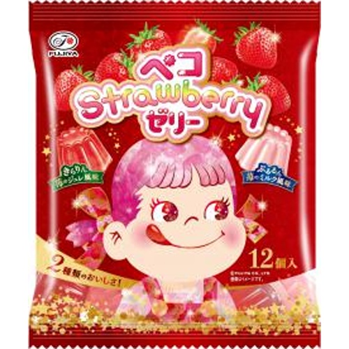 不二家 ペコStrawberryゼリー 12個【09/02 新商品】
