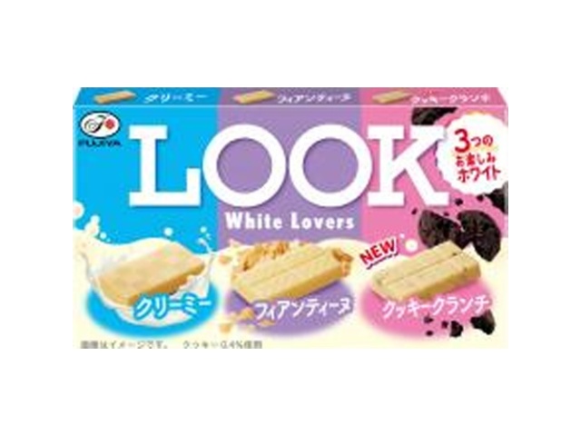 不二家 ルック ホワイトラバーズ43g【09/09 新商品】