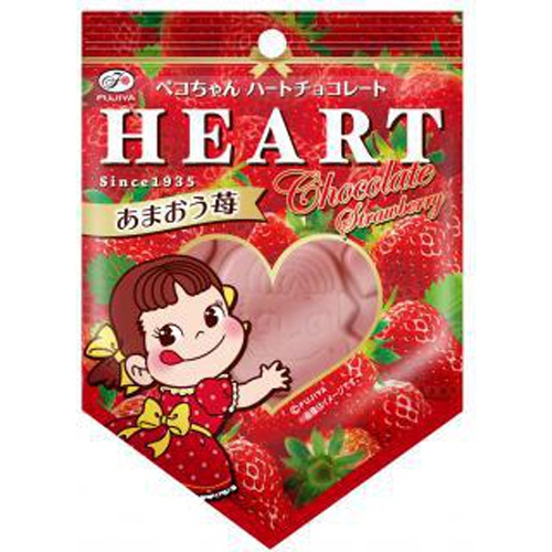 不二家 ペコハートチョコ(あまおう苺)1枚【12/14 新商品】