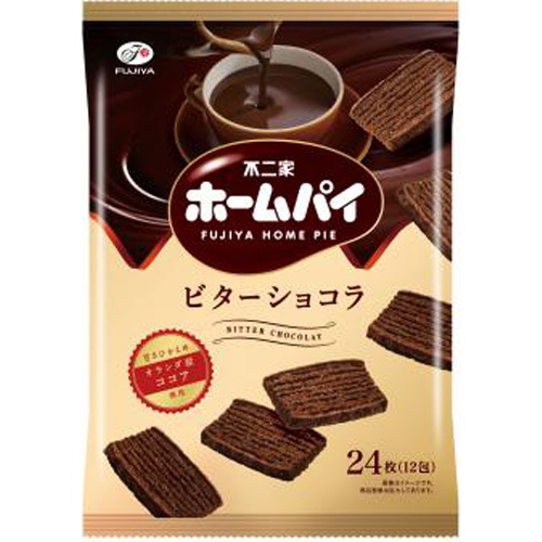不二家　ホームパイ　ビターショコラ24枚
