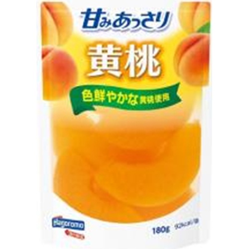 はごろも 甘みあっさり 黄桃パウチ180g