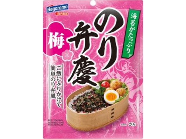 はごろも のり弁慶ふりかけ 梅20g【08/18 新商品】